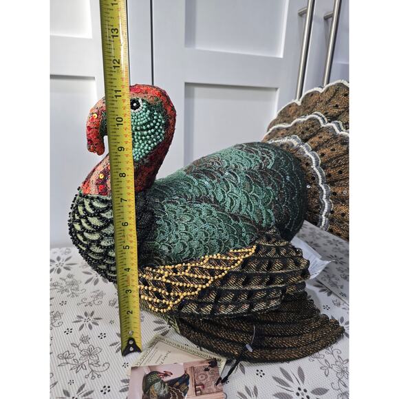 NWT John Derian for Target Beaded Turkey Decorative Pillow - Picture 13 of 13